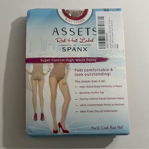 SPANX Assets Red Hot Label Super Control High Waist Panty Brief Size 6  Bare